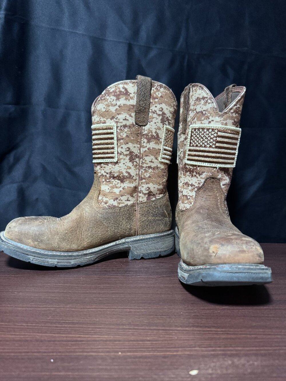 Ariat WorkHog Patriot Steel Toe Work Boots Digital Camo Western Men's 10D